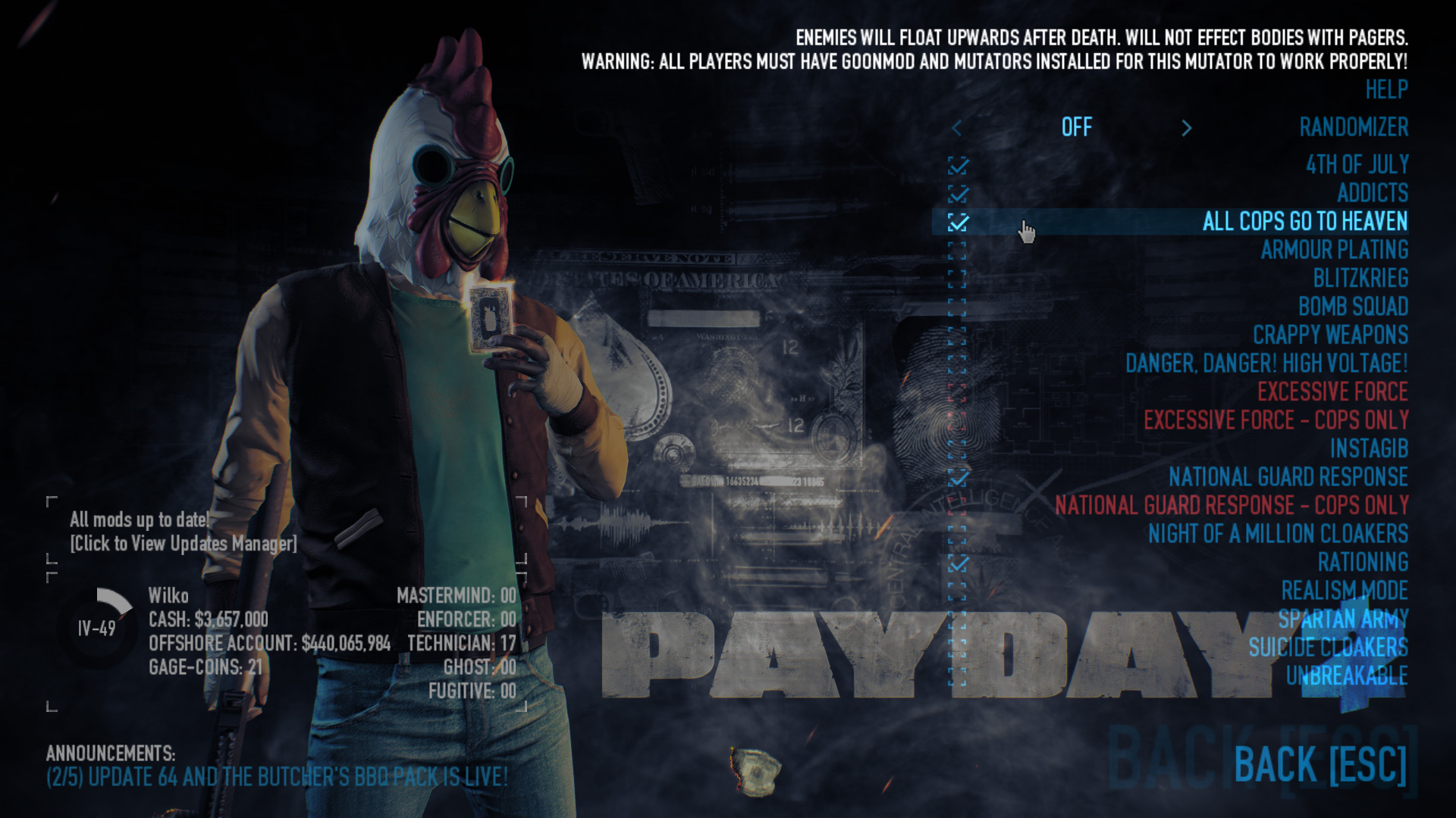 Payday 2 extended continental coin shop goonmod standalone (115) фото